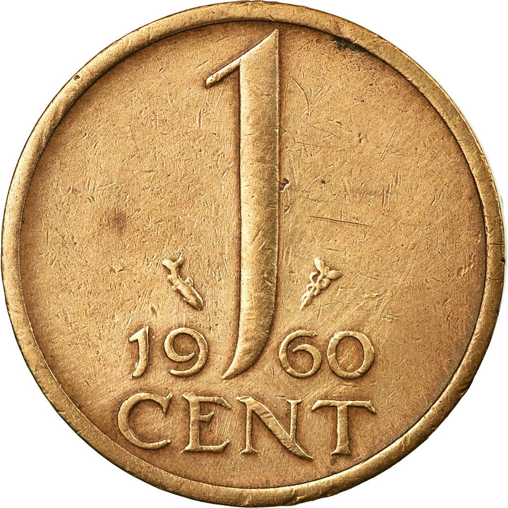Moneta, Paesi Bassi, Juliana, Cent, 1960, BB, Bronzo, KM:180