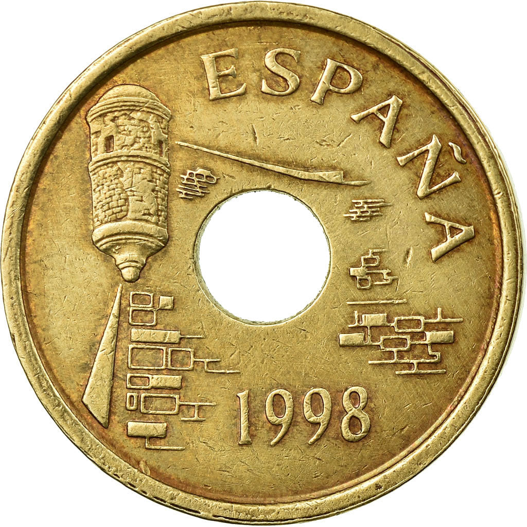 Moneda, España, Juan Carlos I, Ceuta, 25 Pesetas, 1998, Madrid, MBC, Aluminio -