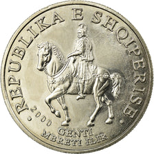 Coin, Albania, 50 Lekë, 2000, Rome, AU(55-58), Copper-nickel, KM:79