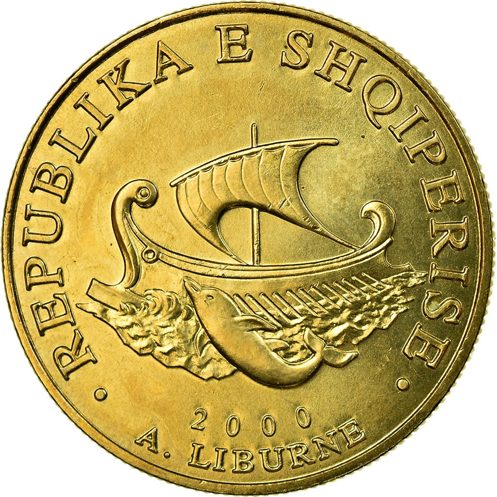 Moneta, Albania, 20 Leke, 2000, Rome, SPL-, Alluminio-bronzo, KM:78