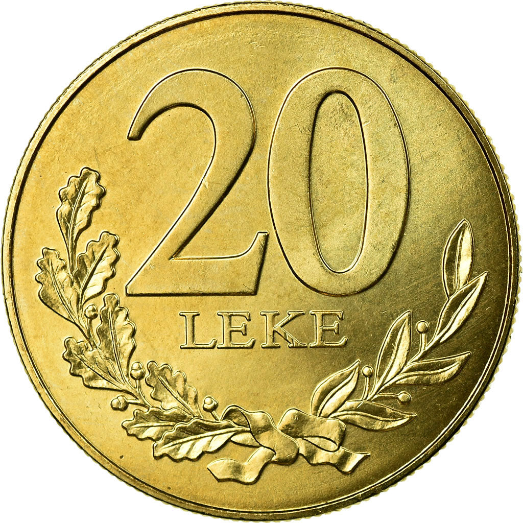 Moneta, Albania, 20 Leke, 2000, Rome, SPL-, Alluminio-bronzo, KM:78
