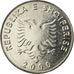 Coin, Albania, 5 Lekë, 2000, Rome, EF(40-45), Nickel plated steel, KM:76