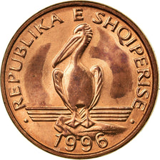 Coin, Albania, Lek, 1996, Rome, EF(40-45), Bronze, KM:75