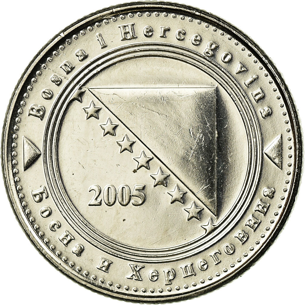 Munten, Bosnië - Herzegovina, 5 Feninga, 2005, British Royal Mint, ZF, Nickel