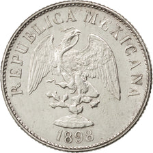 MEXICO, 10 Centavos, 1898, Mexico City, KM #404.2, AU(55-58), Silver, 2.66