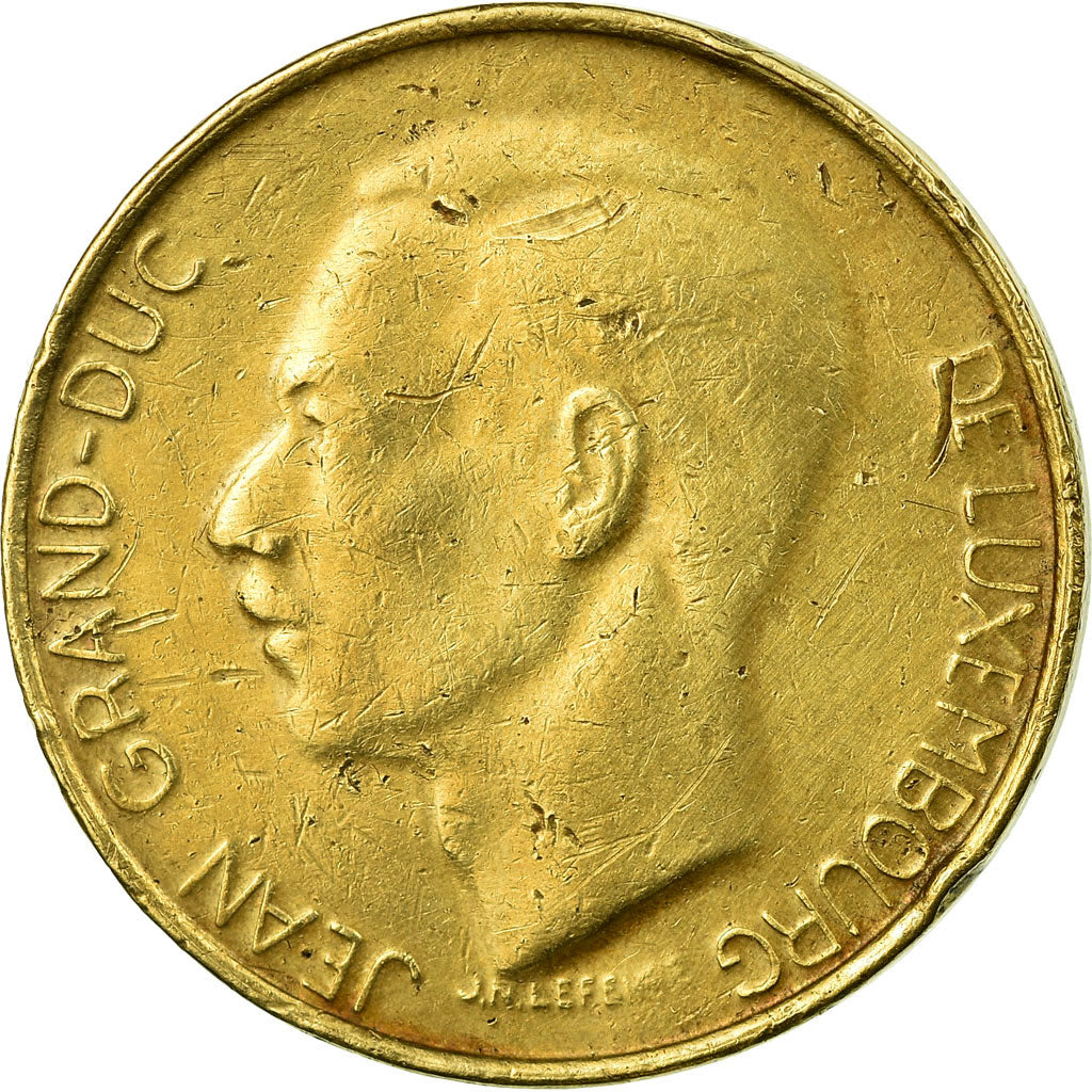 Moneda, Luxemburgo, Jean, 5 Francs, 1989, BC+, Aluminio - bronce, KM:65