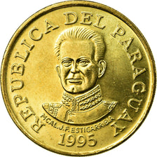 Moneda, Paraguay, 50 Guaranies, 1995, MBC, Latón chapado en acero, KM:191a