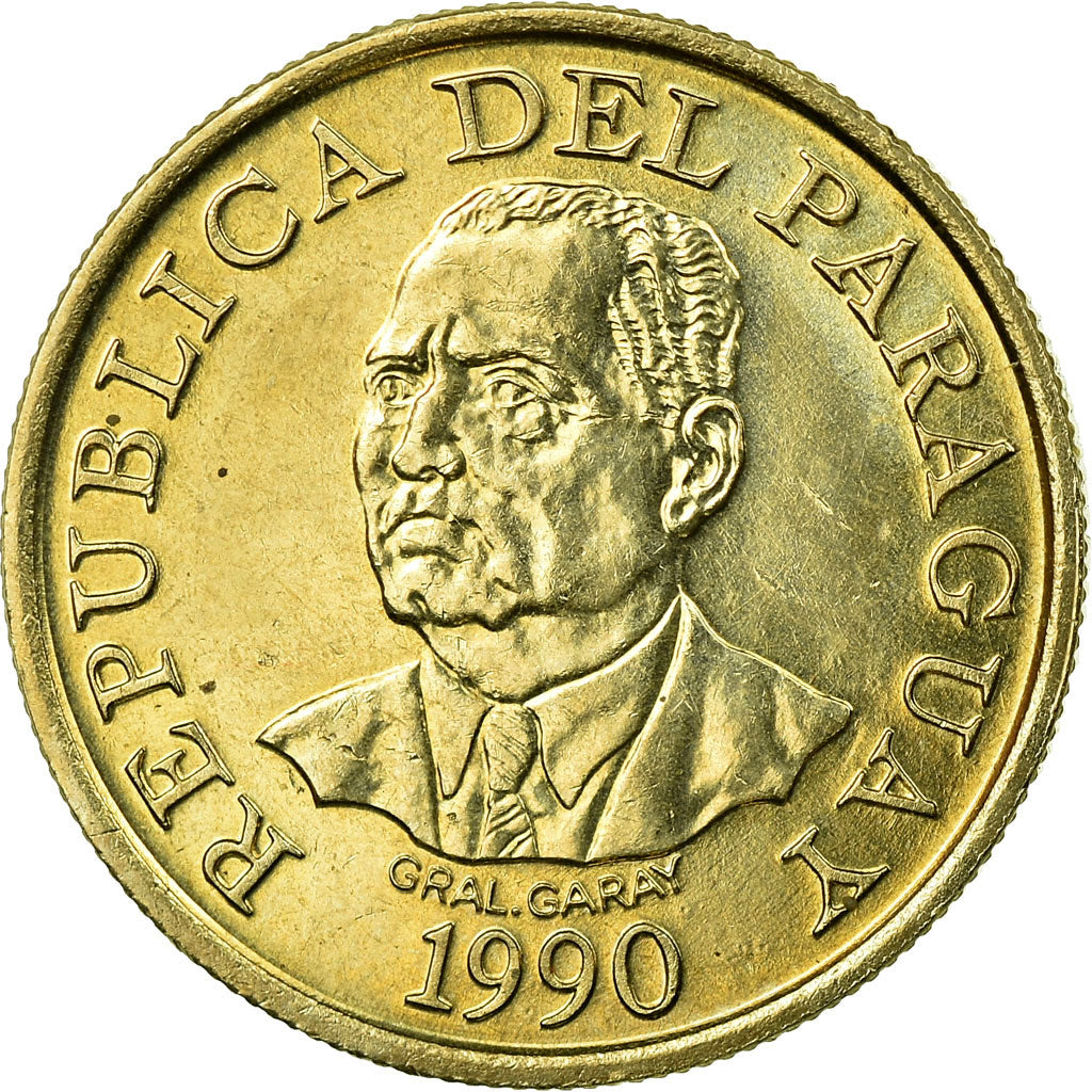 Moneta, Paragwaj, F.A.O., 10 Guaranies, 1990, EF(40-45), Nikiel-Brąz, KM:178