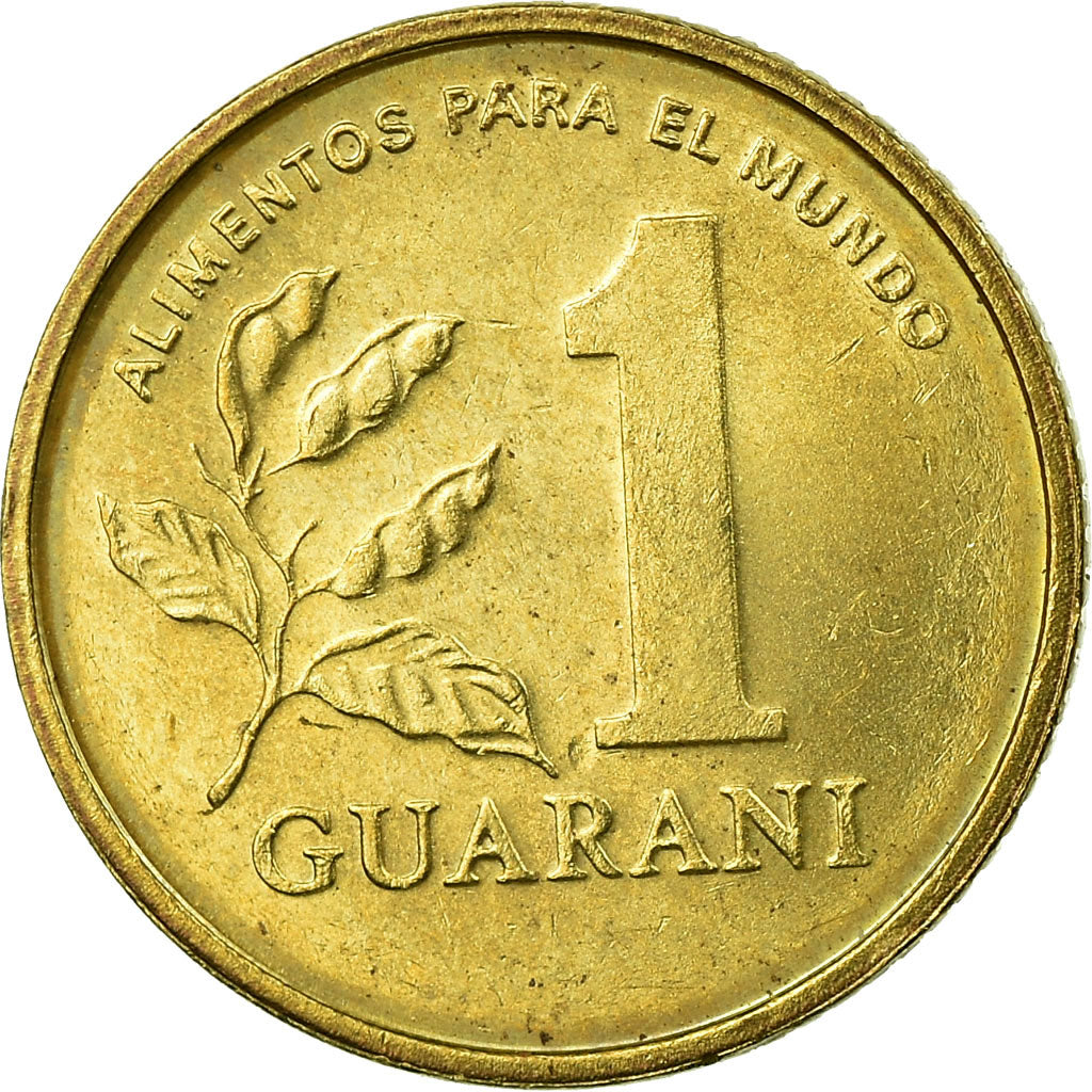 Coin, Paraguay, F.A.O., Guarani, 1993, EF(40-45), Brass plated steel, KM:192