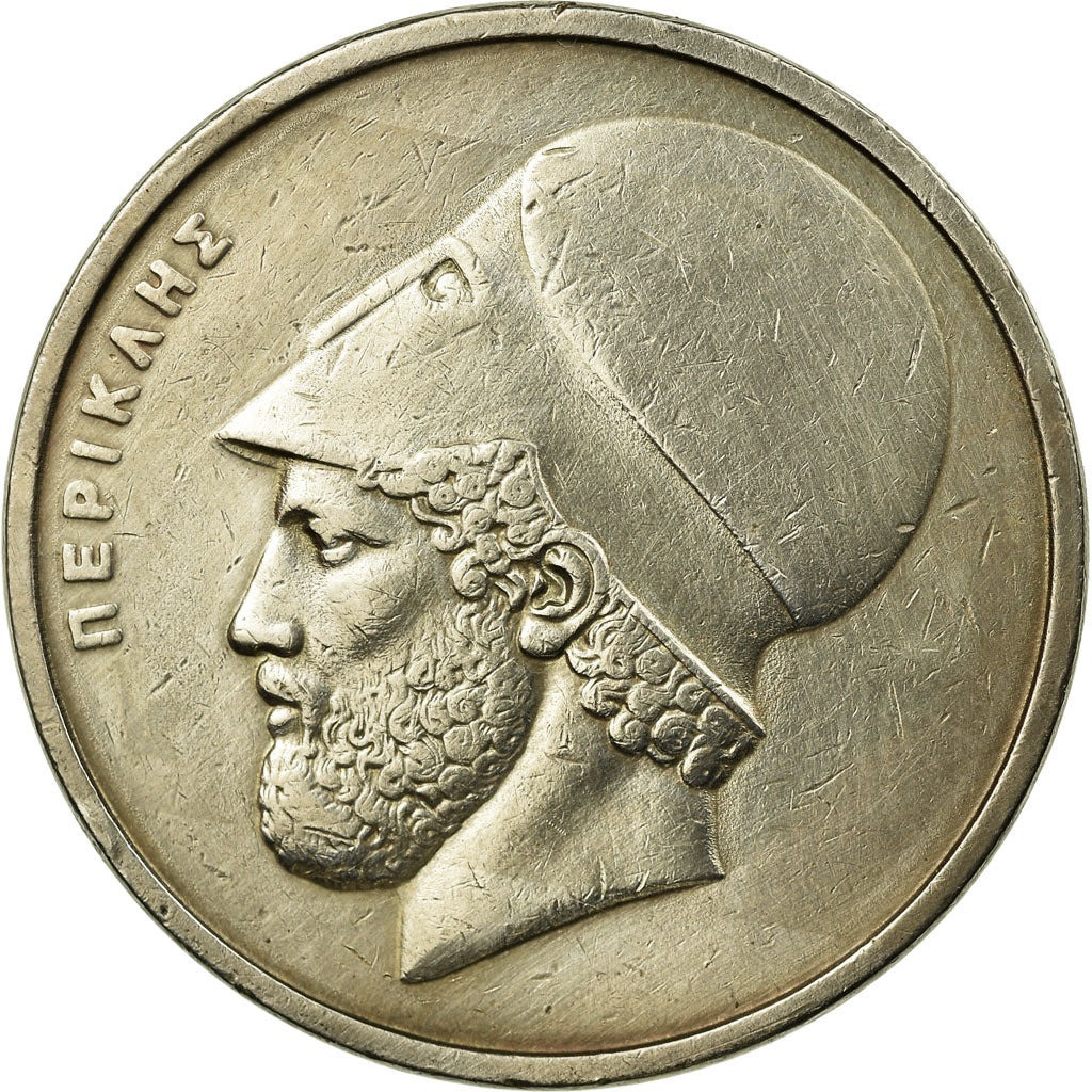 Coin, Greece, Pericles, 20 Drachmes, 1984, EF(40-45), Copper-nickel, KM:133
