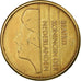 Moneta, Holandia, Beatrix, 5 Gulden, 1988, EF(40-45), Brąz pokryty Niklem