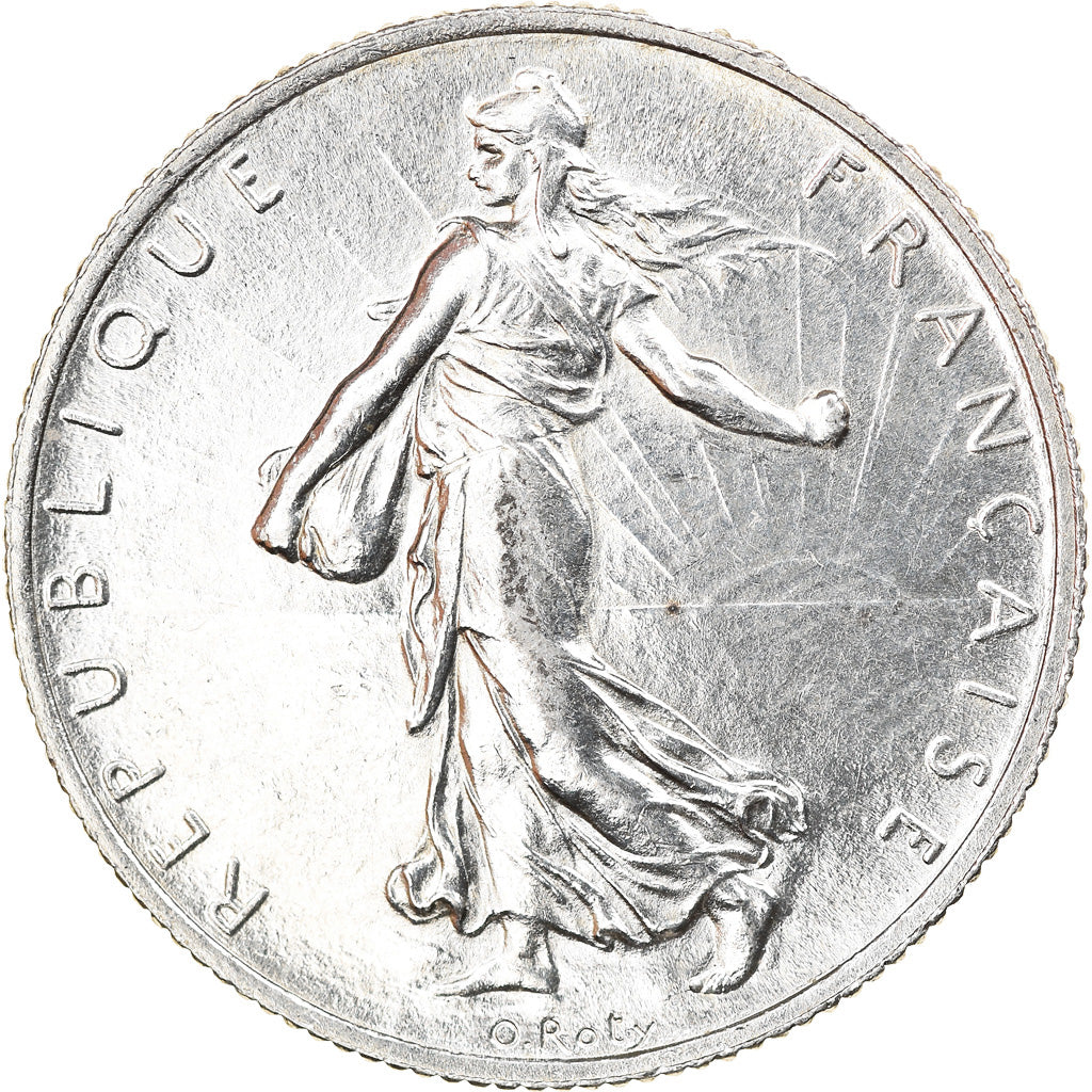 Coin, France, Semeuse, 2 Francs, 1919, Paris, AU(55-58), Silver, KM:845.1