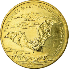 Coin, Poland, Bat, 2 Zlote, 2010, Warsaw, EF(40-45), Brass, KM:723