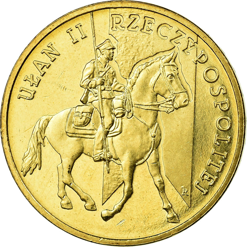 Monnaie, Pologne, History of the Polish Cavalry - Uhlan, 2 Zlote, 2011, Warsaw