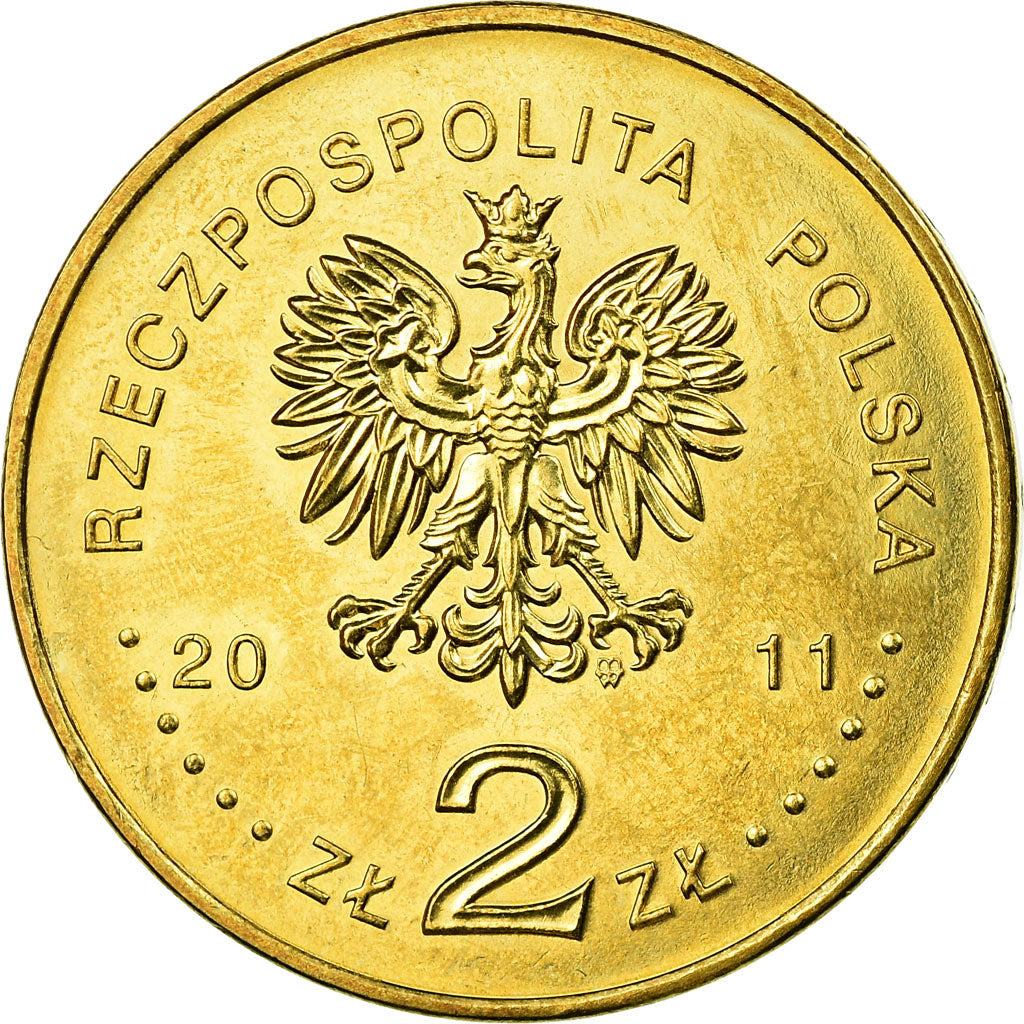 Coin, Poland, Polonia Warszawa football club, 2 Zlote, 2011, Warsaw, EF(40-45)