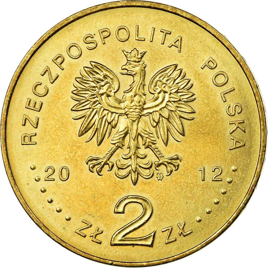 Coin, Poland, Blyskawica, destroyer, 2 Zlote, 2012, Warsaw, EF(40-45), Brass