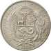 PERU, Sol, 1930, Lima, KM #218.2, AU(55-58), Silver, 37, 25.33