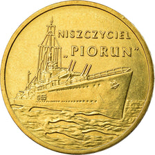 Coin, Poland, Destroyer Piorun, 2 Zlotych, 2012, Warsaw, EF(40-45), Brass