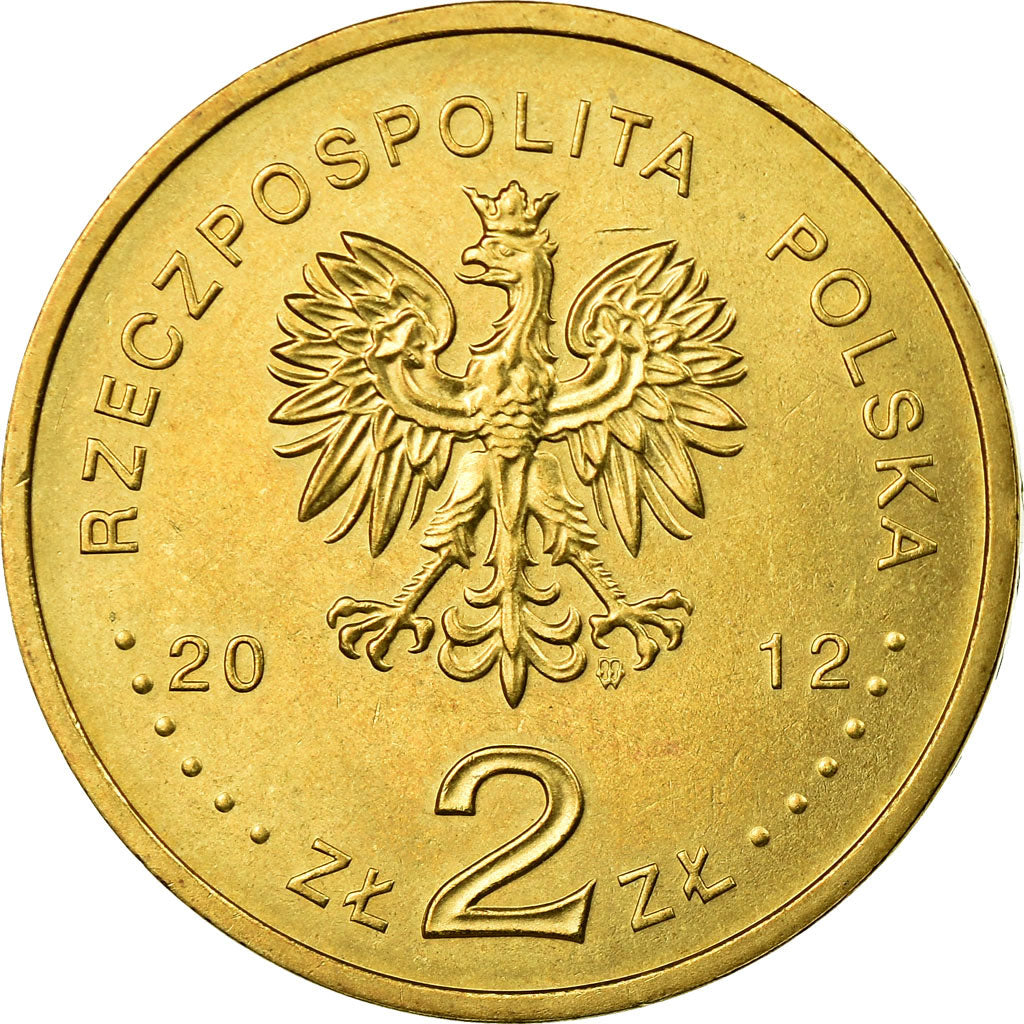Coin, Poland, Destroyer Piorun, 2 Zlotych, 2012, Warsaw, EF(40-45), Brass