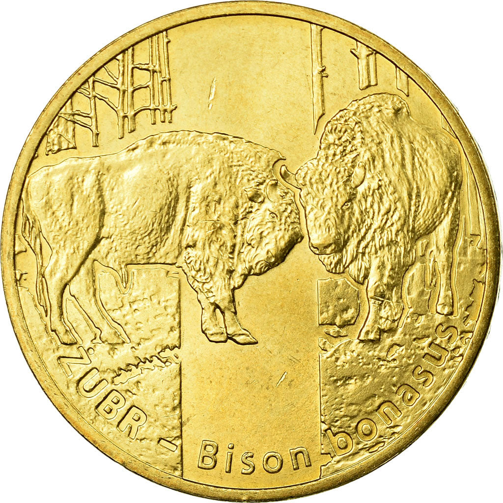 Coin, Poland, Animals of the World - Eukropean Bison, 2 Zlotych, 2013, Warsaw