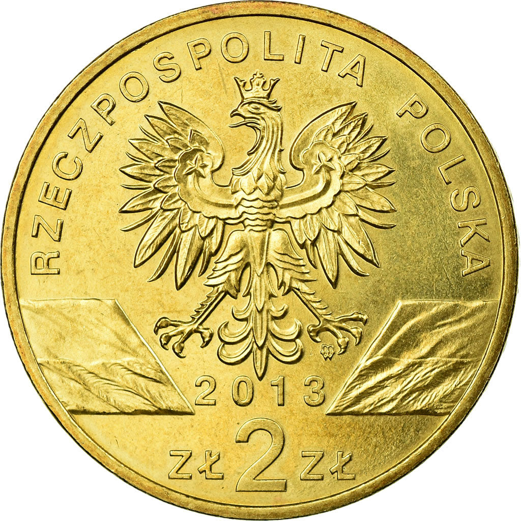 Coin, Poland, Animals of the World - Eukropean Bison, 2 Zlotych, 2013, Warsaw