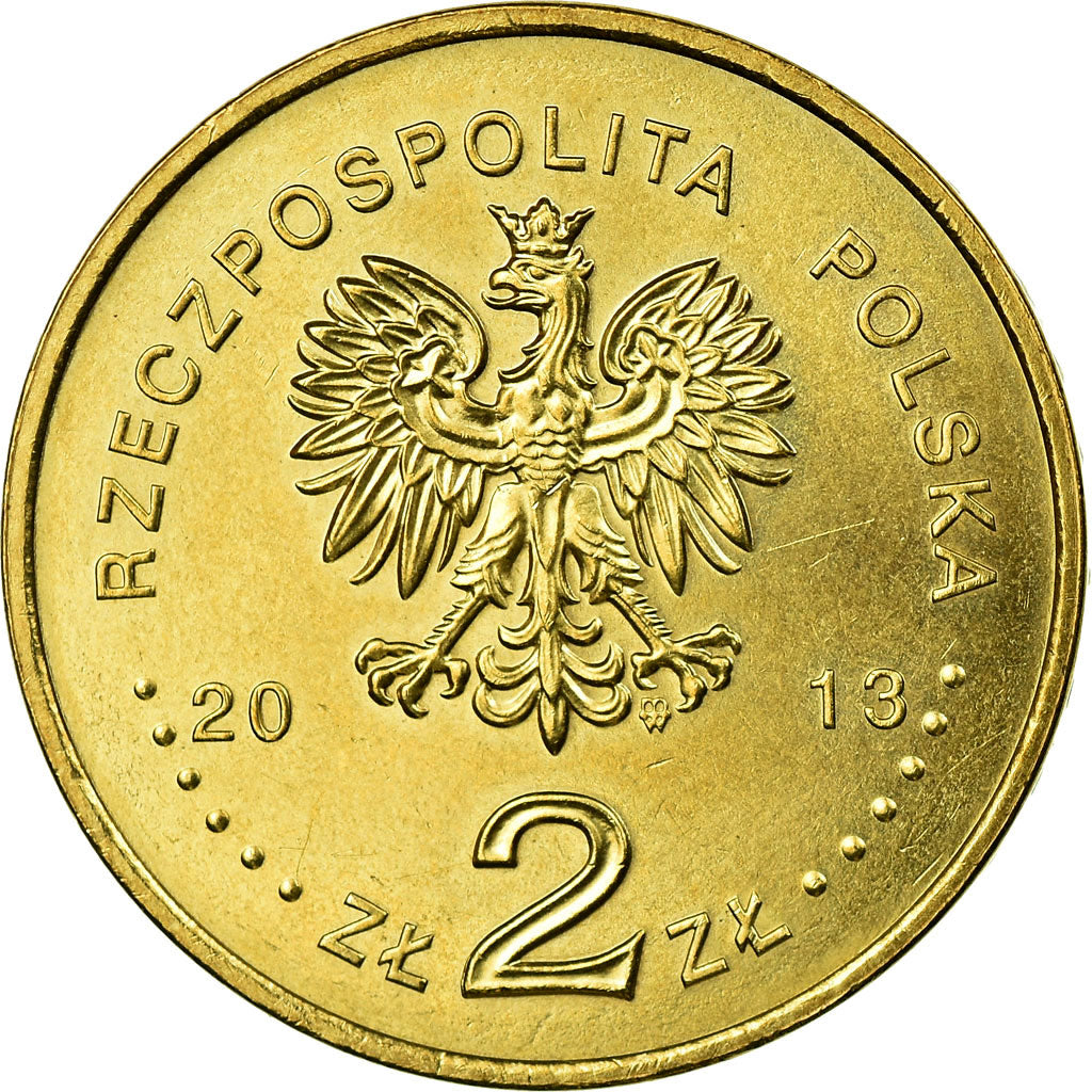 Coin, Poland, Gdynia, 2 Zlotych, 2013, Warsaw, EF(40-45), Brass, KM:848