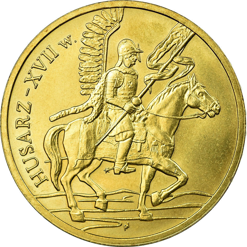 Coin, Poland, Polish Cavalry, 2 Zlote, 2009, Warsaw, EF(40-45), Brass, KM:670