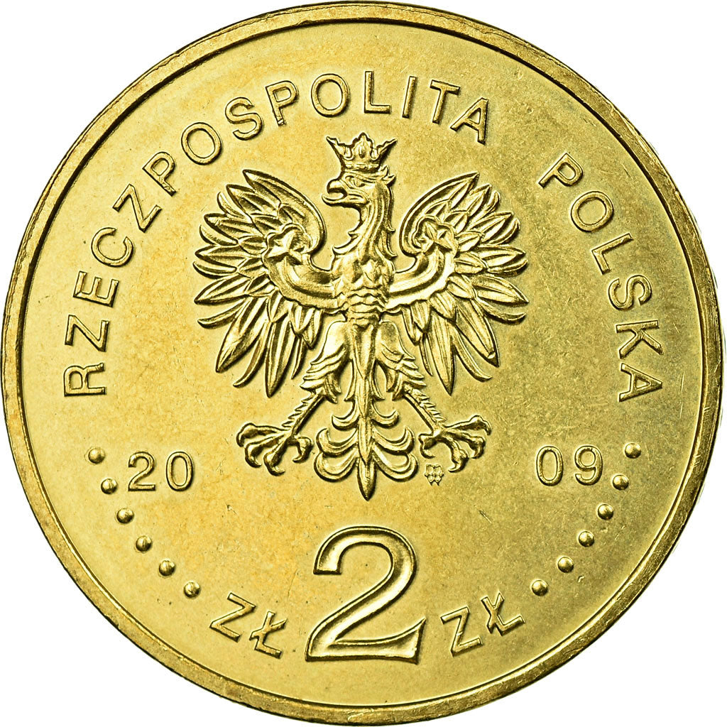 Coin, Poland, Polish Cavalry, 2 Zlote, 2009, Warsaw, EF(40-45), Brass, KM:670