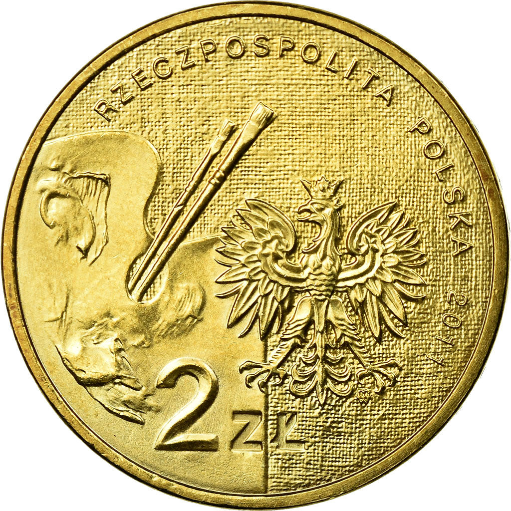 Coin, Poland, Zofia Stryjenska, 2 Zlote, 2011, Warsaw, EF(40-45), Brass, KM:764