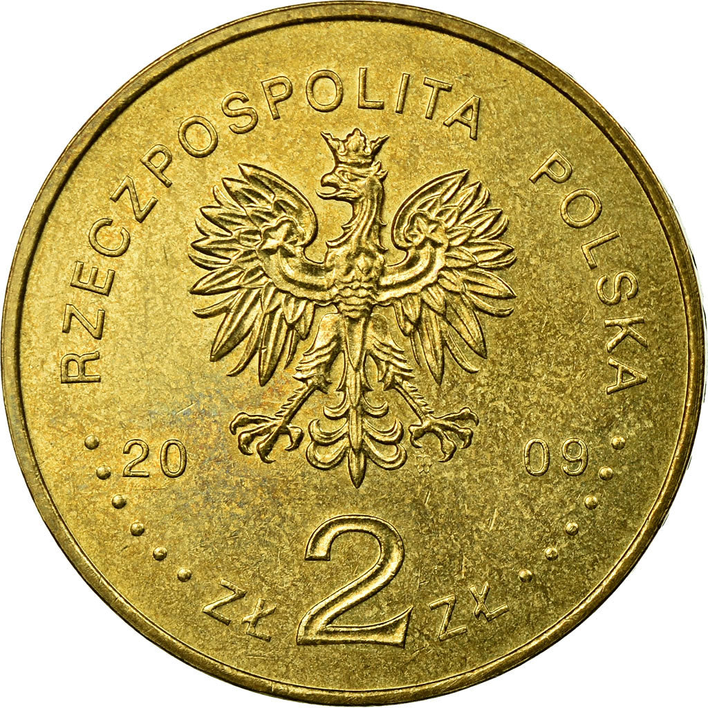 Coin, Poland, Polish Underground, 2 Zlote, 2009, Warsaw, EF(40-45), Brass
