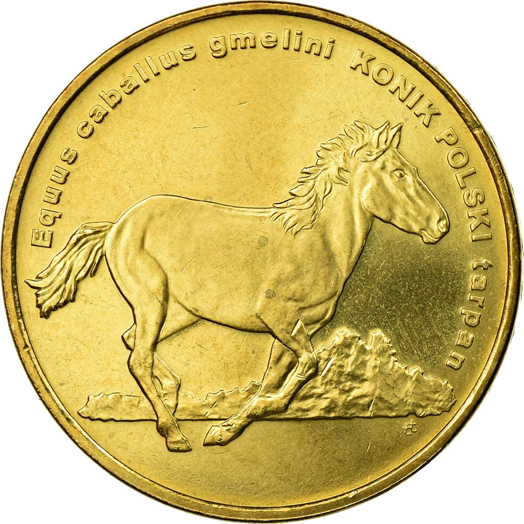 Münze, Polen, konik horse, 2 Zlote, 2014, SS, Messing, KM:896
