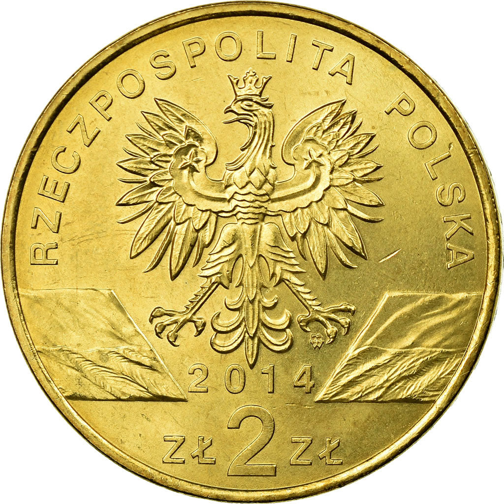 Münze, Polen, konik horse, 2 Zlote, 2014, SS, Messing, KM:896