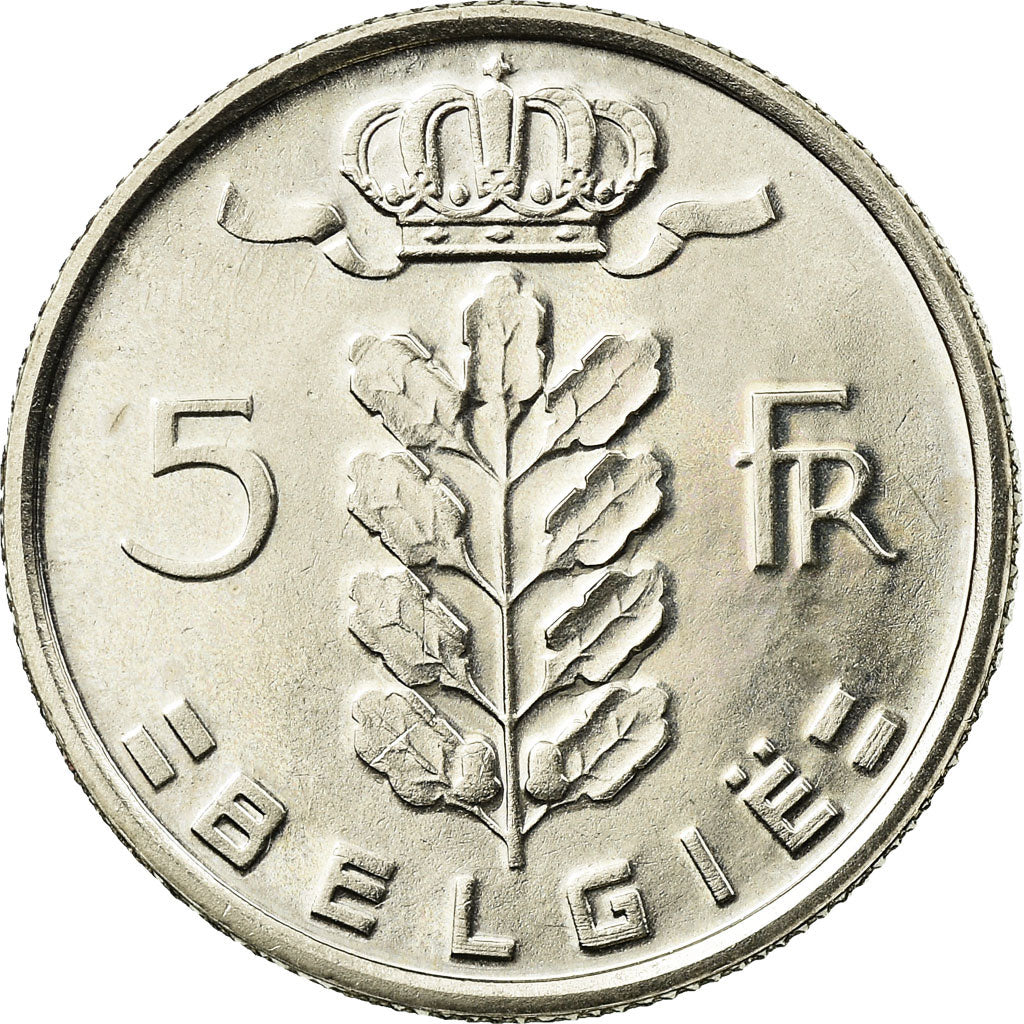 Coin, Belgium, 5 Francs, 5 Frank, 1979, AU(55-58), Copper-nickel, KM:135.1