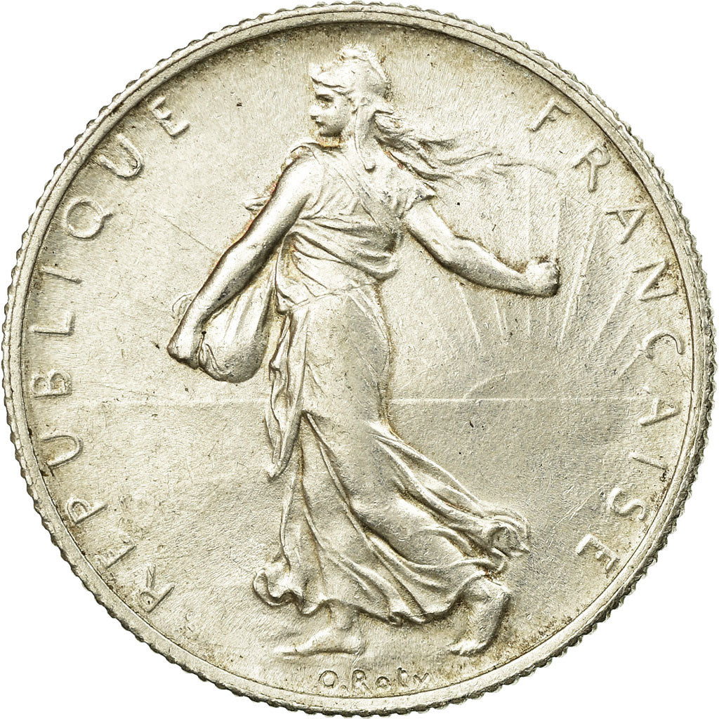 Münze, Frankreich, Semeuse, 2 Francs, 1916, Paris, SS, Silber, KM:845.1