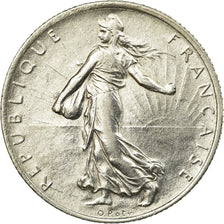 Coin, France, Semeuse, 2 Francs, 1918, Paris, AU(55-58), Silver, KM:845.1