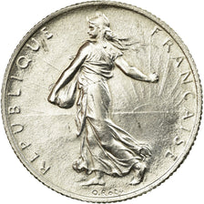 Coin, France, Semeuse, 2 Francs, 1919, Paris, AU(55-58), Silver, KM:845.1