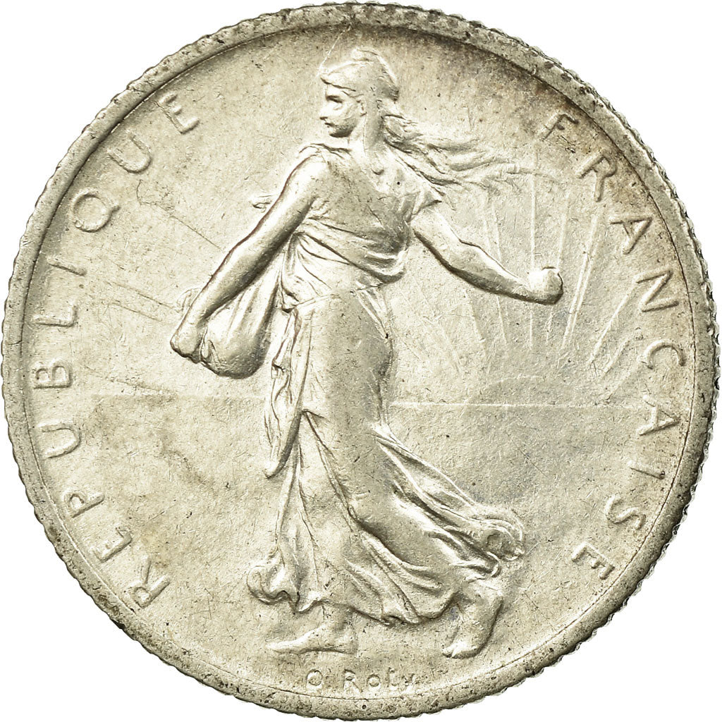 Coin, France, Semeuse, Franc, 1914, Paris, EF(40-45), Silver, KM:844.1
