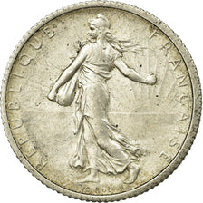 Coin, France, Semeuse, Franc, 1917, Paris, EF(40-45), Silver, KM:844.1