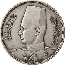 Coin, Egypt, Farouk, 10 Piastres, 1937, EF(40-45), Silver, KM:367