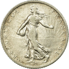 Coin, France, Semeuse, Franc, 1912, Paris, EF(40-45), Silver, KM:844.1