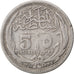 EGYPT, 5 Piastres, 1916, KM #318.1, VF(20-25), Silver, 26, 6.70