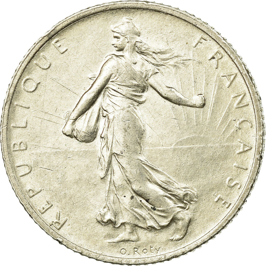 Moneta, Francia, Semeuse, Franc, 1915, Paris, BB, Argento, KM:844.1, Gadoury:467