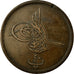 Munten, Egypte, Abdul Aziz, 40 Para, Qirsh, 1869, FR+, Bronze, KM:248.1