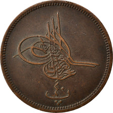 EGYPT, 40 Para, Qirsh, 1869, Misr, KM #248.1, AU(50-53), Bronze, 37.06, 24.98