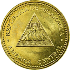 Coin, Nicaragua, 25 Centavos, 2007, EF(40-45), Brass, KM:104