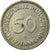 Moneda, ALEMANIA - REPÚBLICA FEDERAL, 50 Pfennig, 1950, Munich, MBC, Cobre -