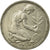 Moneda, ALEMANIA - REPÚBLICA FEDERAL, 50 Pfennig, 1950, Hamburg, MBC, Cobre -