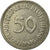 Moeda, ALEMANHA - REPÚBLICA FEDERAL, 50 Pfennig, 1950, Hamburg, EF(40-45)