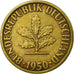 Münze, Bundesrepublik Deutschland, 5 Pfennig, 1950, Stuttgart, SS, Brass Clad