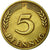 Munten, Federale Duitse Republiek, 5 Pfennig, 1950, Stuttgart, ZF, Brass Clad